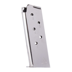Chargeur Colt 1911 Officer 6rds Nickel .45 ACP - Fiabilité et Robustesse