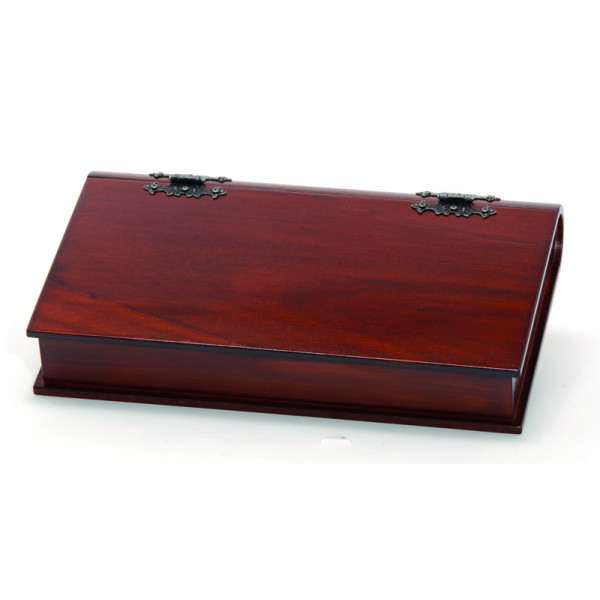 Coffret en Noyer Type Livre : Rangement Discret et Élégant