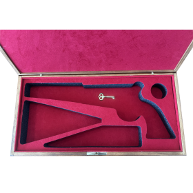 Coffret Noyer Verni pour Réplique Colt/RM - Sécurité & Élégance