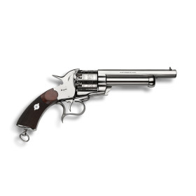Réplique 1862 Le Mat Cavalry Cal 44 PN Inox - 9 coups, finition nickelée