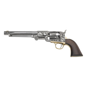 Réplique 1862 Dance Calibre 44 PN - Acier Poli Gravé, 6 Coups