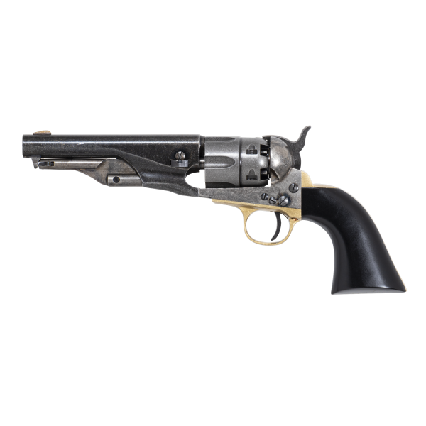 Réplique Revolver 1862 Police Sheriff Cal 44 PN, Acier Vieilli