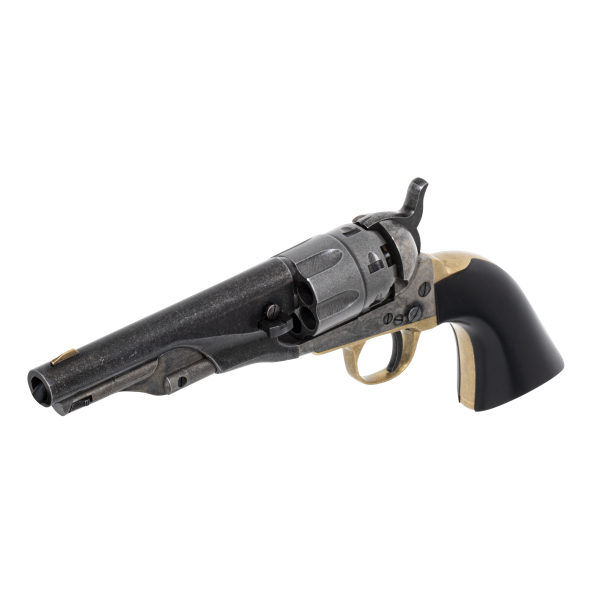 Réplique Revolver 1862 Police Sheriff Cal 44 PN, Acier Vieilli