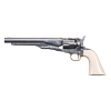 Réplique 1860 Army Cal 44 PN - Acier Blanc, Crosse Ivoirine