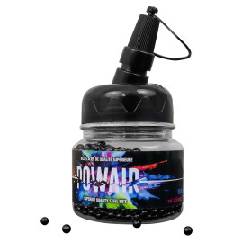 Billes acier BB 4.5 mm noires x1500 pour armes à air comprimé