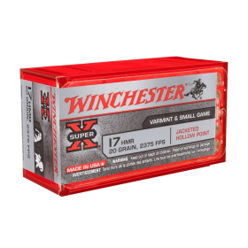 Balles 17 HMR Super-X 20gr JHP x50 - Précision et Expansion