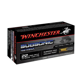 Balles 22LR Subsonic 42gr HP : Discrétion et Précision x50