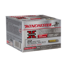 Balles 22WM Super X FMJ 40gr x150 - Précision et Fiabilité