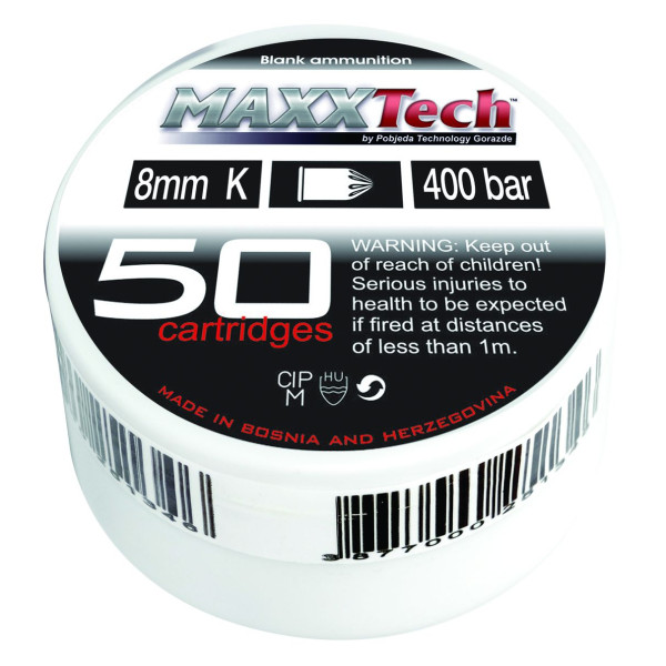Balle 8Mm A Blanc X50-450Bars - Puissance & Polyvalence pour Experts