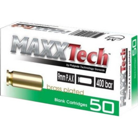Balle 9Mm Pa À Blanc X50 - Puissance 400Bars, Idéale Entraînement