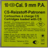 Cartouches 9Mm Cs Pa A Gaz X10 - Pack de 10 pour Sécurité Efficace