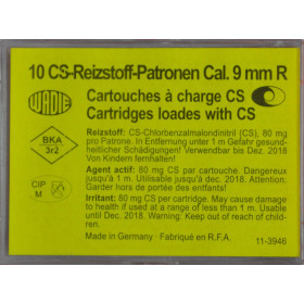 Cartouches 9Mm/380 Cs A Gaz X10 - Puissance et Précision pour Sécurité