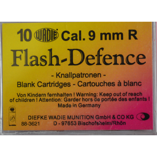 Cartouches 9Mm/380 Flash Blanc X10 – Flamme éclatante, pour revolver