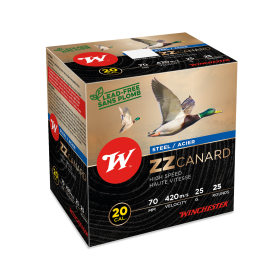 Cartouches 20/70 ZZ Canard 25g Pb5 : Précision pour Gibier d'Eau