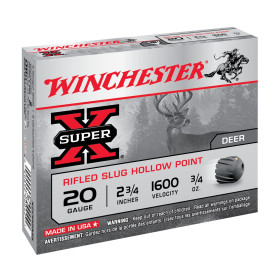 Balles 20/70 Super-X Slug Rifled HP 21g - Précision et Puissance
