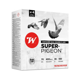 Cartouches 12/70 Super Pigeon 36g Pb4 - Précision Chasse Pigeon