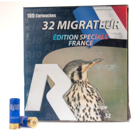 Cartouches 12/70 32g N°7.5 - Pack 100 pour Gibier Migrateur