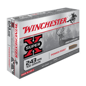 Balles 243Win Super X PP 100gr : Précision et Fiabilité x20