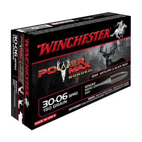 Balles 30-06Spr Power Max Bonded 150gr : Précision et Impact