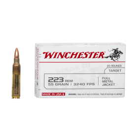Balles 223Rem FMJ 55Gr x20 - Précision et Performance Tir Sportif
