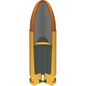 Balles 9mm Luger 124 gr FMJ : Précision et Fiabilité x50