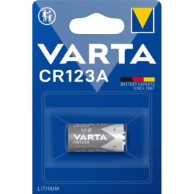 Pile Lithium CR123 : 3V, Longue Durée, Résiste aux Extrêmes
