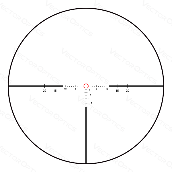 Lunette Continental X6 1-6x24 SFP - Réticule BDC, Résistante .338 Lapua