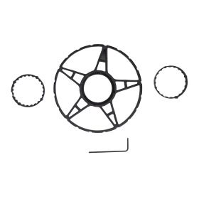 Roue de commande aluminium 100mm - Compatible lunettes de visée