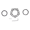 Roue de commande Continental en aluminium pour lunettes 33,5-35 mm