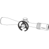 Roue de commande Continental en aluminium pour lunettes 33,5-35 mm