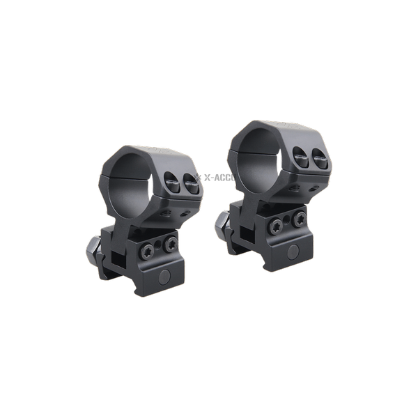 Colliers 25.4mm Réglables pour Rails Picatinny 1913