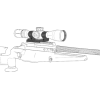 Montage Monobloc Picatinny 34mm Haut 0MOA - Aluminium Léger