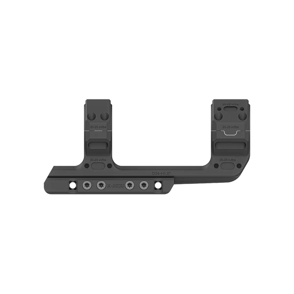 Montage Monobloc Picatinny 34mm - Hauteur 38.1mm pour Optiques