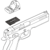 Platine Point Rouge CZ Shadow : Légèreté et Compatibilité Totale