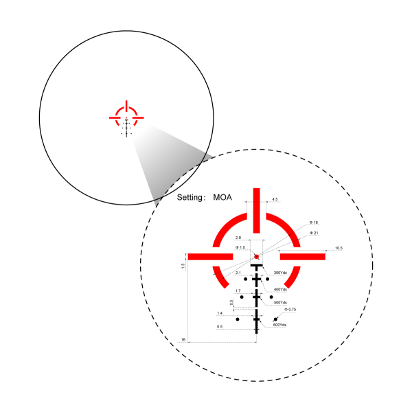 Lunette Paragon 3x18VEPS MBR : Compacte, Étanche, Réticule 223