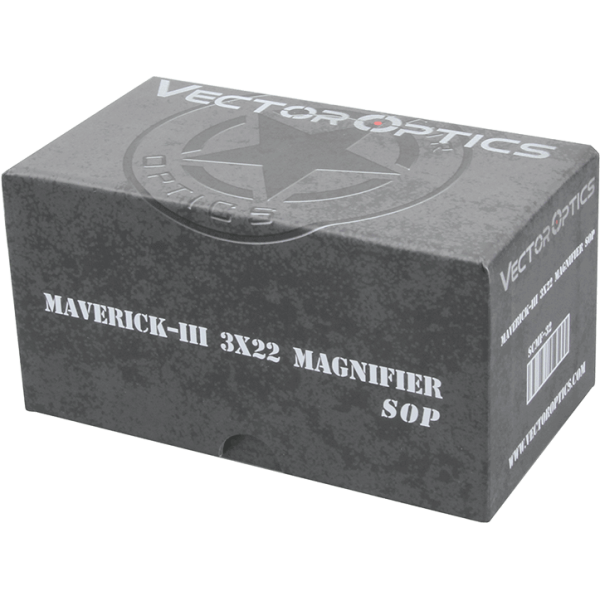 Magnifier 3x22 Maverick III Sop : Grossissement 3x, Optique Multi-Couches
