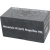 Magnifier 3x22 Maverick III Mil : Grossissement 3x, Optique Multi-Couches