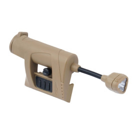 Lampe de casque MPLS Charge Tan - 55 lumens, rails Picatinny