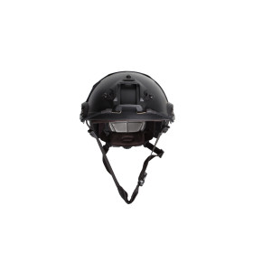 Casque Fast Noir : Esthétique Tactique pour Airsoft et Paintball