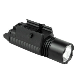 Lampe LED M3 Q5 Noire - 300 Lumens, Fixation Rail 21 mm