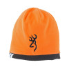 Bonnet Deerscene Marron Orange : Confort Coton et Sécurité Chasse