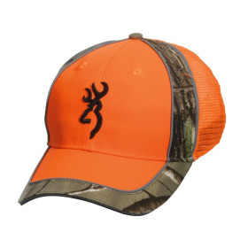 Casquette Polson Meshback Orange : Sécurité et Confort en Chasse