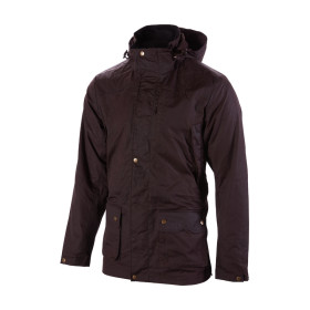 Parka Norfolk M Marron : Élégance Déperlante pour Chasseurs