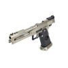 AW Custom HX2201 IPSC Split Silver, pistolet GBB compétition