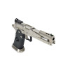 AW Custom HX2201 IPSC Split Silver, pistolet GBB compétition