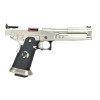 AW Custom HX2201 IPSC Split Silver, pistolet GBB compétition