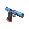 Pistolet airsoft GBB AW Custom Split Blue – recul réaliste