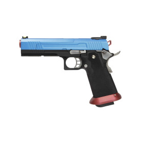 Pistolet airsoft GBB AW Custom Split Blue – recul réaliste