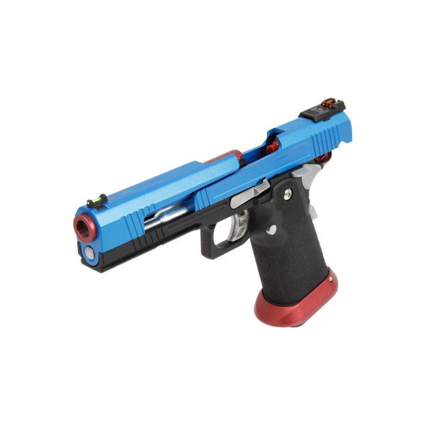 Pistolet airsoft GBB AW Custom Split Blue – recul réaliste