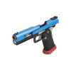 Pistolet airsoft GBB AW Custom Split Blue – recul réaliste